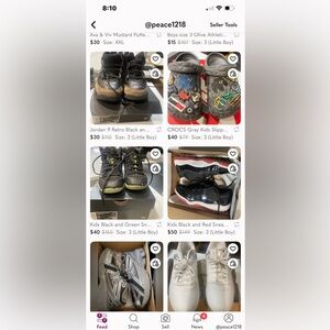 Kids Black and Green Sneakers